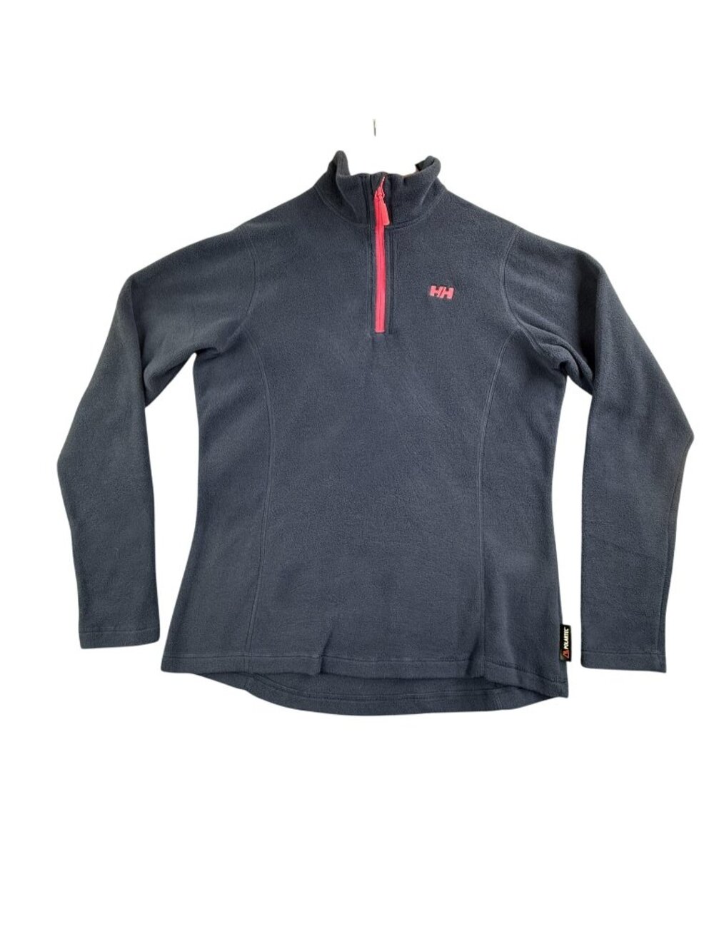 Helly Hansen Pullover Womens Large Blue Polartec Fleece 1/4 Zip Mock Neck Hiking